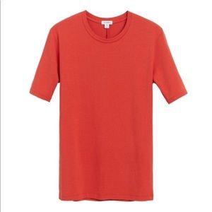 Cuyana slim crew neck tee, blood orange